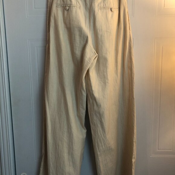 Robert Rodriguez Wide-Leg Linen Pants. Size 4 - Picture 3 of 4